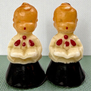 Gurley Christmas Candles Lot of 2 Choir Boys Carolers Vintage Label 2.75" Unlit